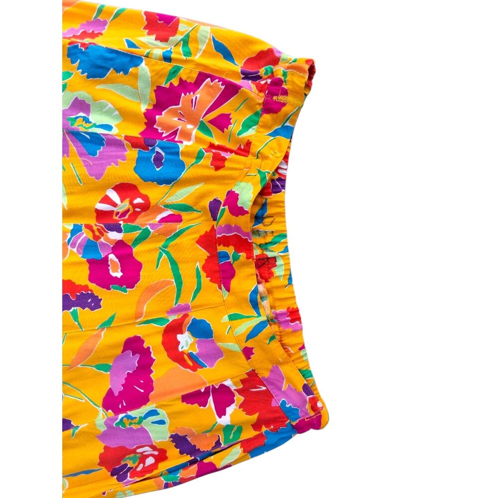 Vintage Style I.B. Diffusion Vibrant Floral Skirt - Size 8 - Bright Bold - Picture 4 of 7